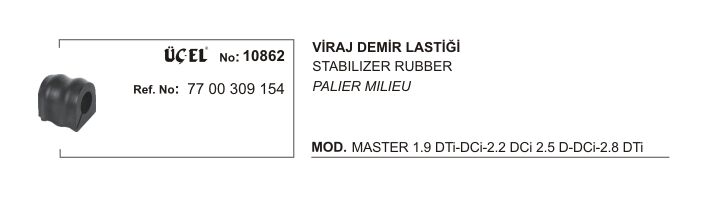 Master 2 Viraj Demir Lastiği 7700309154 Üçel