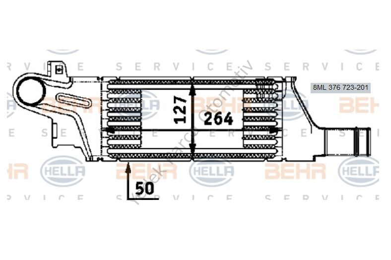 TURBO RADYATÖRÜ 8ML376723201 CORSA-C 1.7CDTI