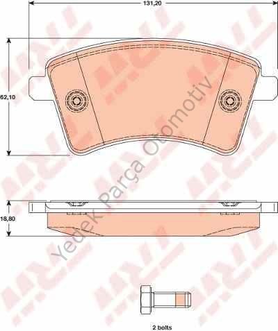 DİSK BALATA ÖN 410601334R KANGO-III (08-) 1.5 DCI