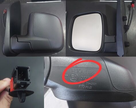 AYNA SAĞ 735674070 FIORINO BIPPER NEMO 07-> ELEKTRİKLİ