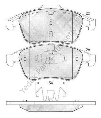 DİSK BALATA ÖN 410605055R MEGANE-III 1.6 1.5 DCİ (09-) (SCENIC-III)