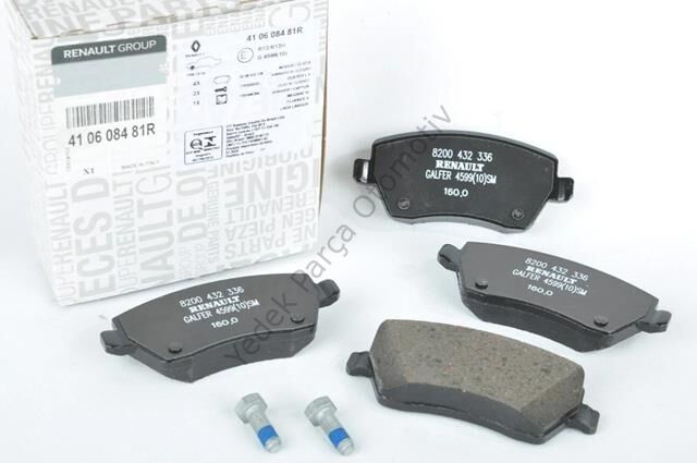 DİSK BALATA ÖN 410608481R CLIO-III 1.5 DCI 1.2-16V 1.4-16V 1.6-16V