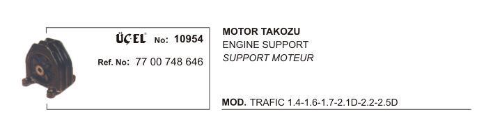 Trafic 1 Motor Takozu Kulağı 7700748646 Üçel