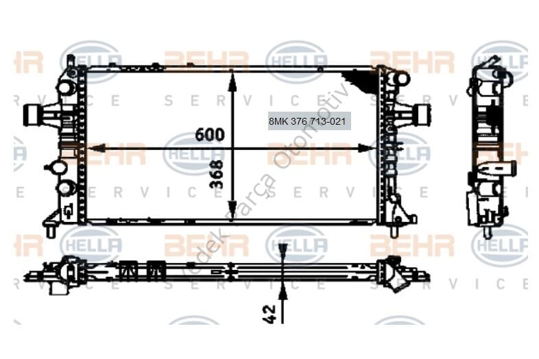 RADYATÖR 8MK376713021 ASTRA-G (X17DTH)