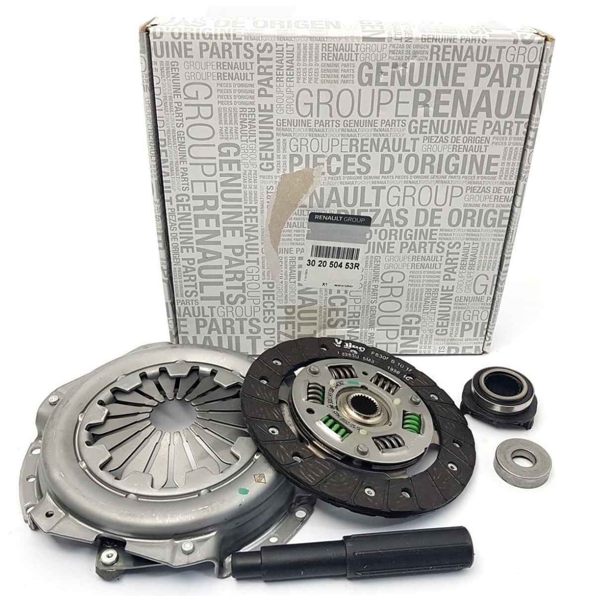 Clio 2 Kangoo 1-2 Debriyaj Seti Baskı + Balata + Bilya 1.4 8V E7J K7J 1998 2008 302055852R 302050453R Renault Mais