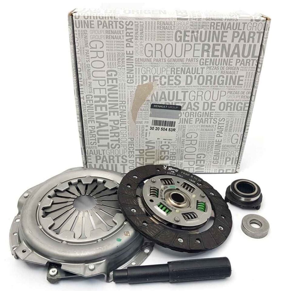 Clio 2 Kangoo 1-2 Debriyaj Seti Baskı + Balata + Bilya 1.4 8V E7J K7J 1998 2008 302055852R 302050453R Renault Mais