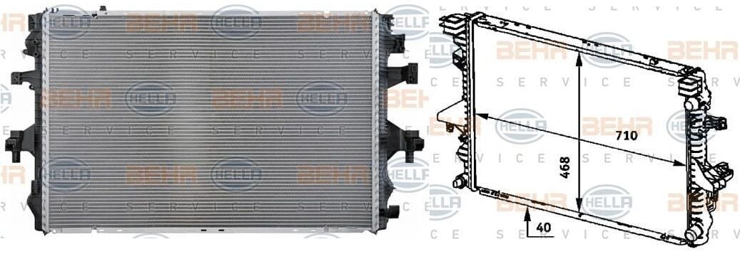 MOTOR RADYATÖRÜ TRANSPORTER T5 2.5 TDI AXC/AXD 7H0121253G 7H0121253J