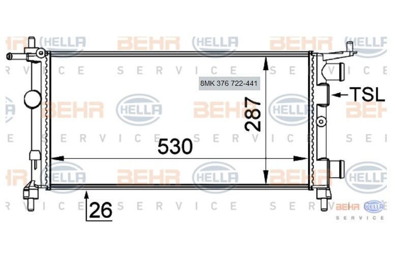 RADYATÖR 8MK376722441 CORSA-B 1.2I 8-V