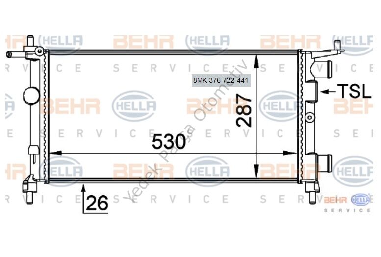 RADYATÖR 8MK376722441 CORSA-B 1.2I 8-V