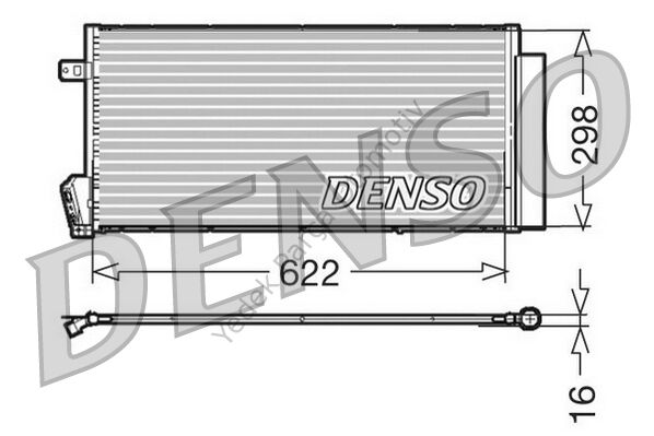 KLİMA RADYATÖR DCN09018 DOBLO (09-) 1.3 JTD 1.6 JTD 2.0 JTD (KUTUSUZ)