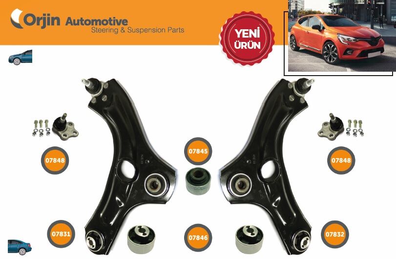 Clio 5 Alt Rotil ORJ-07848 CLIO-V 19-> 545056028R Orjin