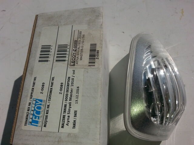 Master 3 Sol Dış Dikiz Aynası Sinyali Lecoy