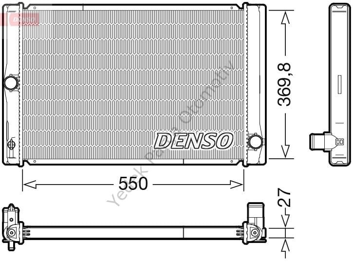 RADYATÖR DRM50123 COROLLA-AURIS (07>) 1.4 D-4D
