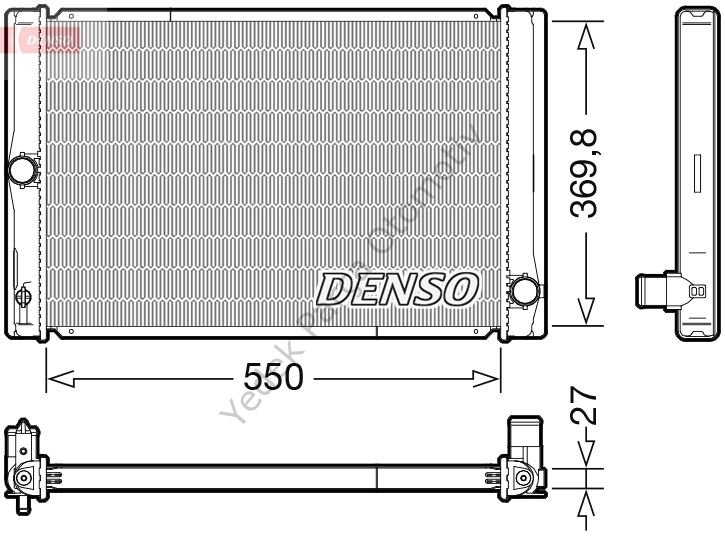 RADYATÖR DRM50123 COROLLA-AURIS (07>) 1.4 D-4D
