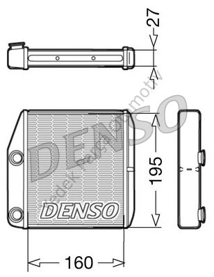KALORİFER RADYATÖRÜ DRR09075 FİORİNO CORSA-D LINEA EGEA DOBLO 1.3 JTD