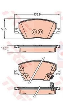 DİSK BALATA ÖN A01.3289 EGEA 1.3MJTD 1.6MJTD (14-)