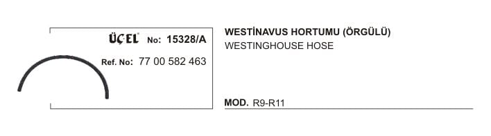 R9 Broadway Westinhause Hortumu Örgülü 7700582463 Üçel