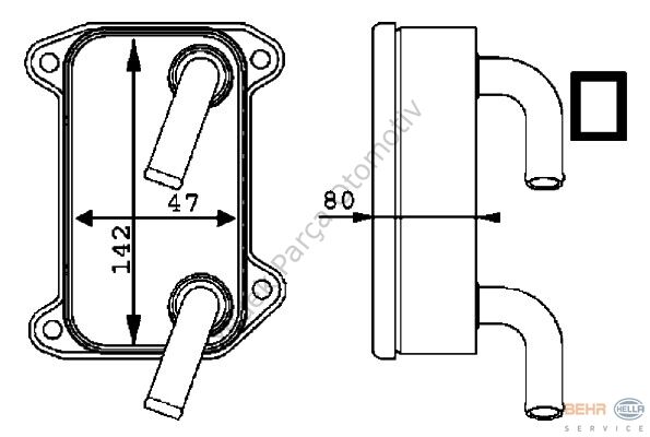 YAĞ SOĞUTUCUSU 344695 S40 I V40