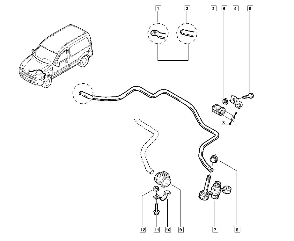Kangoo Ön Viraj Demiri 7700304981 Renault Mais