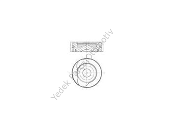 PISTON SEGMAN ( 76.00 MM STD ) FLUENCE CLIO 90 BG EURO 5 1.5 DCI