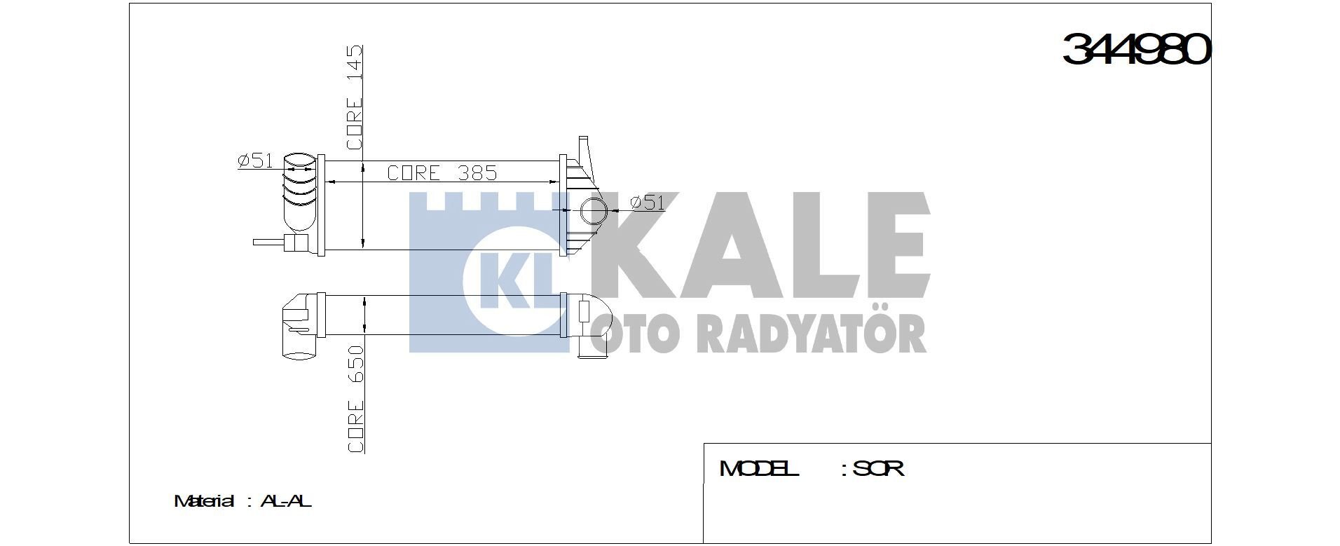 Kangoo 2 Turbo Radyatörü 1.5 Dci K9K 2008 2020 8200427469 8200382109 Kale