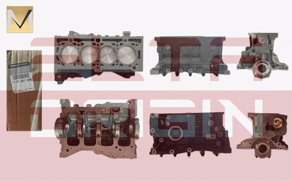 R19 Europa Megane 1 Motor Bloğu Blok + Piston + Sekman + Karter K7M-K7J 110108138R 7701477409 7701479054 Elta