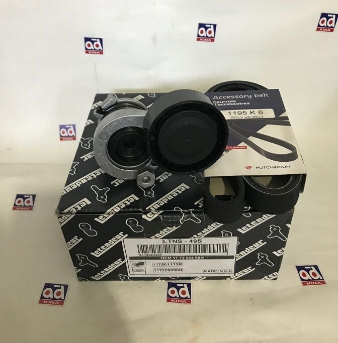 Megane 3 - 4 Clio 4 Captur 1 Alternatör Gergi Kayış Kiti 1.5 dCi 117202495R Letendeur
