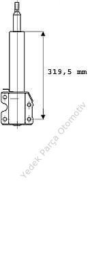 AMORTİSÖR ÖN V4503 SPRINTER VW LT35
