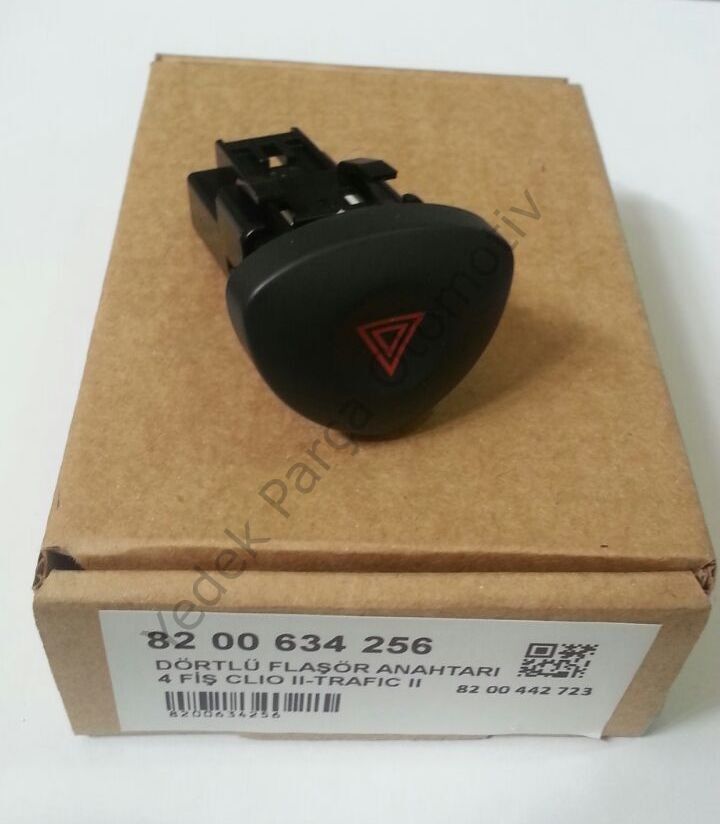 DÖRTLÜ FLAŞÖR ANAHTARI 8200634256 CLIO-II TRAFIK-II MASTER 4FİŞLİ (8200442723)