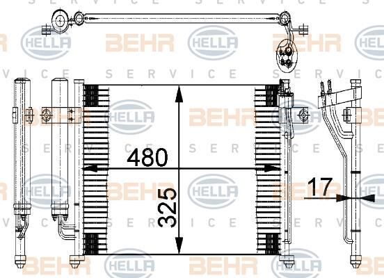 KLİMA RADYATÖRÜ 345430 GETZ 1.1 1.3I 1.4I (02 09) I10 1.1 08-> (KURUTUCU İLE)