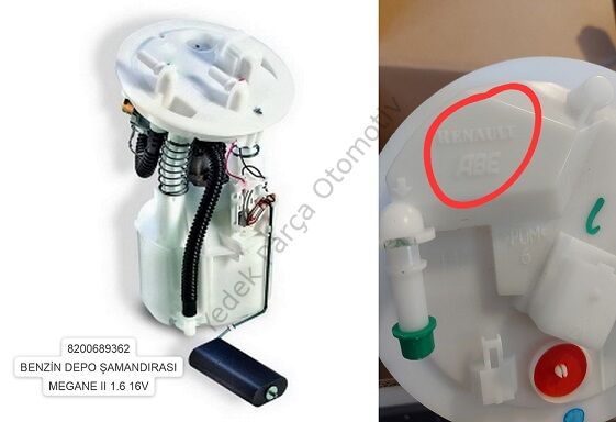 DEPO ŞAMANDIRASI 8200689362 MEGANE-II 1.6-16V (8200130191)