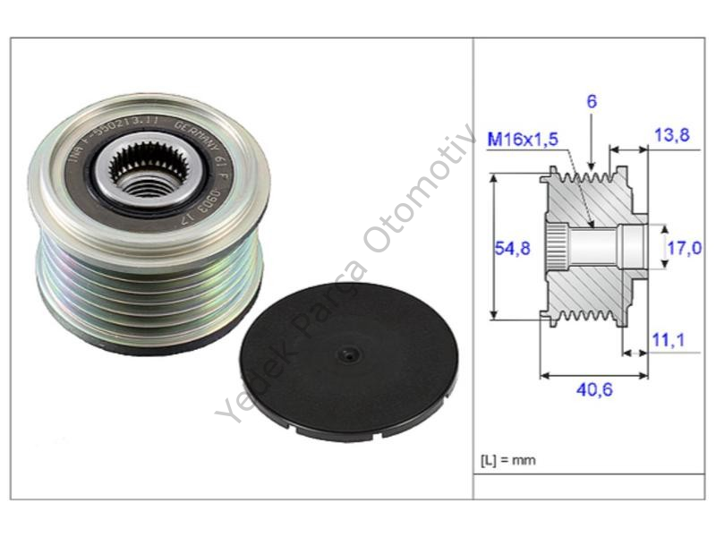 ALTERNATOR KASNAGI (RULMANLI) CLIO III KANGOO MEGANE II MODUS SCENIC TWNG NOTE MICRA QASHQAI 1.5 DCI