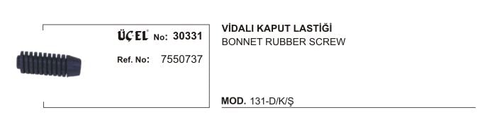 KAPUT AYAR LASTİĞİ 30331 DKS VİDALI 7550737