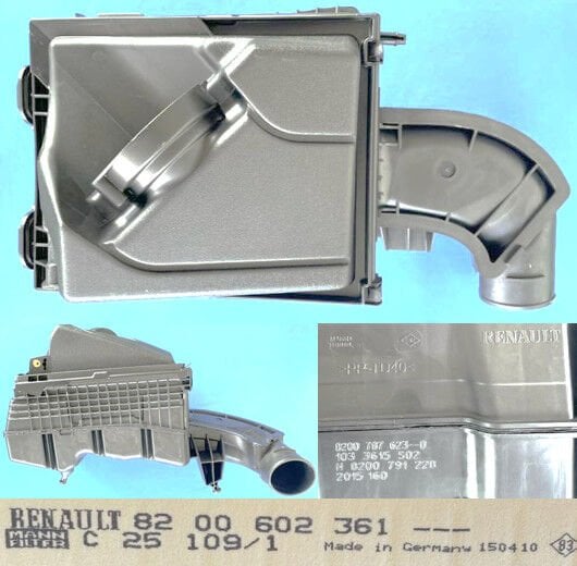 Laguna 3 Latitude Hava Filtre Kutusu 1.5 dCi K9K 2008 2015 8200787623 Renault Orijinal