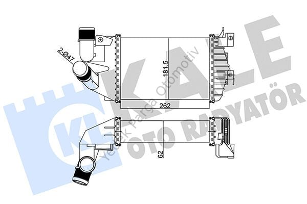 TURBO RADYATÖRÜ 345800 ASTRA-H GTC ZAFIRA (262x181.5x62)