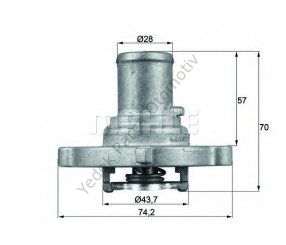 TERMOSTAT 04325201 PALIO (97-) DOBLO ALBEA PUNTO 1.2 8V 75HP 87*C