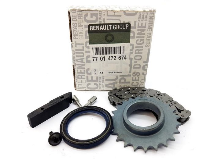 R19 Europa Kangoo 1 I Express Yağ Pompa Zinciri + Dişli 1.9D F8Q Dizel 7701472674 Drenault Maisr