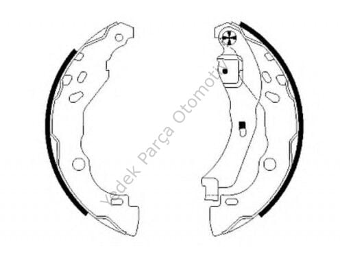 PABUÇLU BALATA 610345 CLIO III YM (362459B)