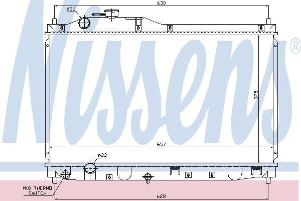 Radyatör 345925 S2000 2.0 99-> (Brazing)