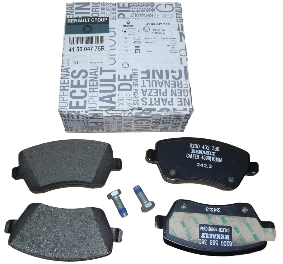 Clio 3 Modus Ön Fren Balatası Takım 2004 2012 410604775R 410608481R 7701208422 Renault Mais