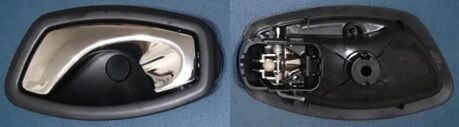 Megane 3 Fluence Clio 4 Latitude Sol İç Kapı Açma Kolu Siyah Krom 826730001R Renault Orijianl