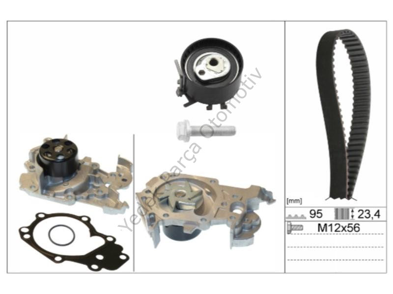 DEVIRDAIMLI TRIGER SETI  (095x234) CLIO II-III-KANGOO-LOGAN-SANDERO-MODUS 1.2-1.2 16V (D4F-D7F)