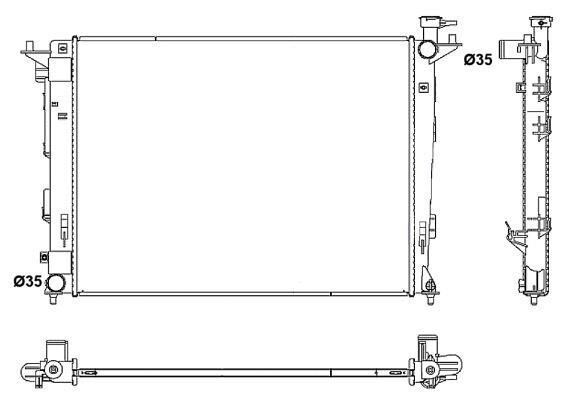 RADYATÖR 346145 İX35 SPORTAGE 1.6I 2.0I 10-> BRAZING MT