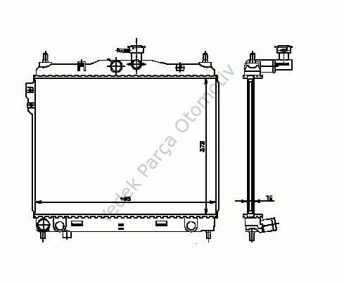 RADYATÖR 346150 GETZ (03 05) 1.3 1.6 (BRAZING)