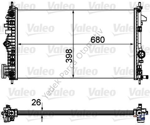 RADYATÖR 346190 MALIBU INSIGNIA 2.0 TDCI SAAB R9 5 BRAZING 08-> AT KLIMALI