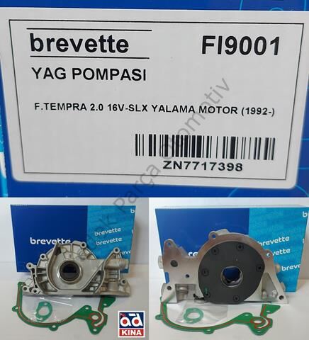 YAĞ POMPASI FI9001 TEMPRA 2.0 16V SLX YALAMA MOTOR