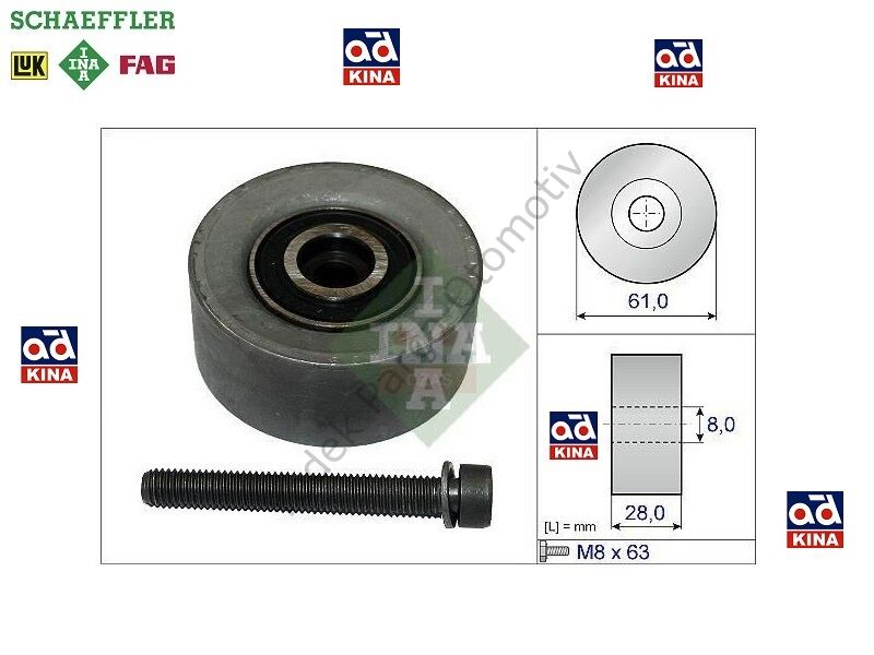 EKSANTRİK GERGİ RULMANI 532047210 ASTRA-H 1.6 16V (F233411)