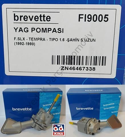 YAĞ POMPASI FI9005 SLX TEMPRA TIPO 1.6 ŞAHİN S UZUN