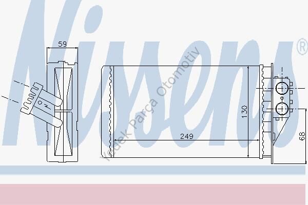 KALORİFER RADYATÖRÜ 346290 P307 1.4HDI 1.6HDI 2.0HDI 8V 16V < 2006 MANUEL KLIMA