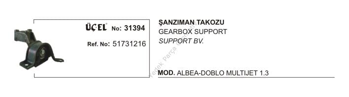 ŞANZUMAN TAKOZU 31394 PALIO SIENA ALBEA MULTIJET 1.3 51731216